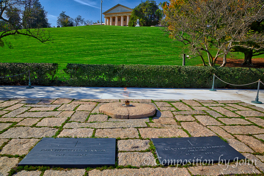 John F. Kennedy gravesite and Eternal Flame